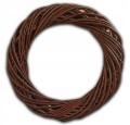 Wianek wiklinowy brązowy 30 cm