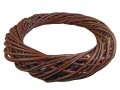 Wianek wiklinowy brązowy 25 cm