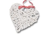 Serce wiklinowe zawieszka - 5 cm