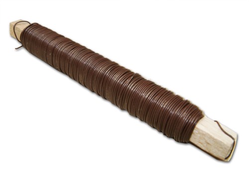 Drut wiązałkowy brązowy 0,7mm 100gram