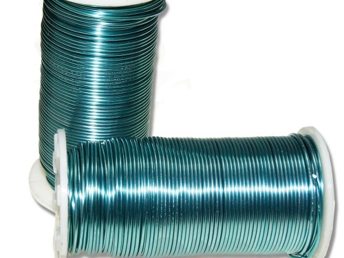 Drut florystyczny aluminiowy niebieski 1mm, 100g