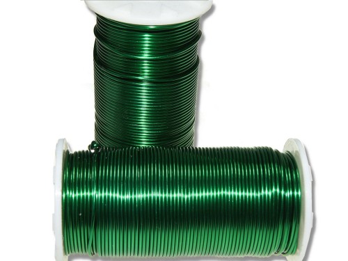 Drut florystyczny aluminiowy zielony 1mm, 100g