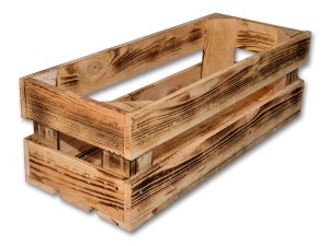 Skrzynka drewniana opalana 50 x 20 cm