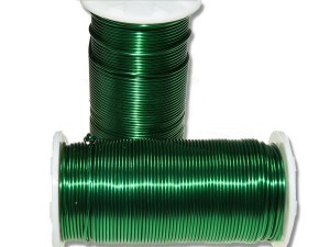 Drut florystyczny aluminiowy zielony 1mm, 100g